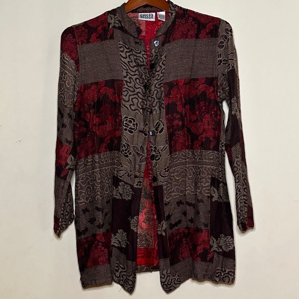 Vintage Kimono Top; Size S (1)